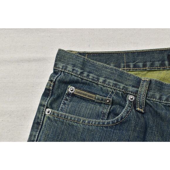 Calvin Klein Jeans Men's Bootcut Denim Blue Jeans Regular Size 34x30 - Picture 5 of 8